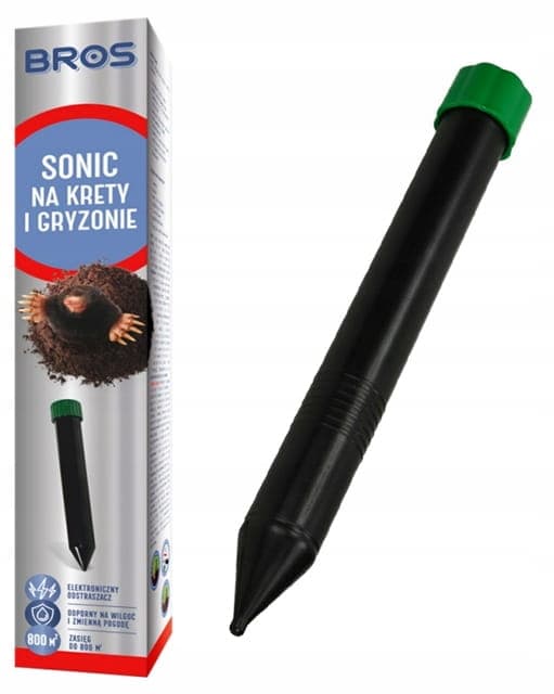 Bros Sonic Max Elektronisk Muldvarp-, Gnaver- og Slangeafskrækker
