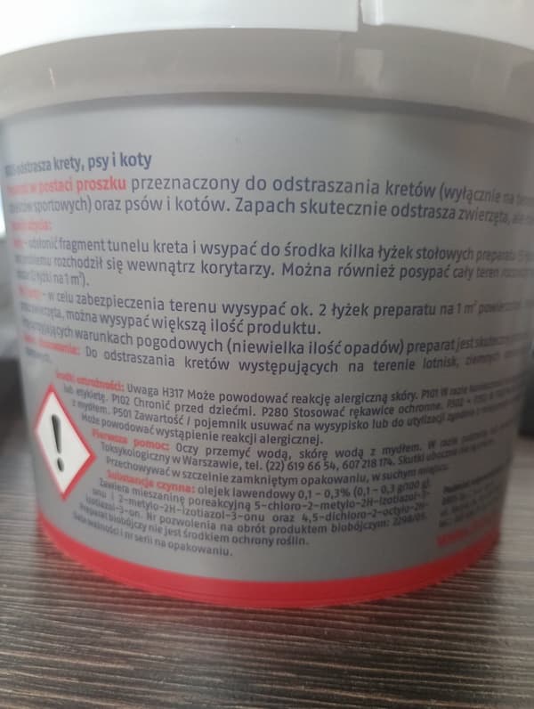 Pulver til hunde-, katte- og muldvarpeafvisende 450 ml