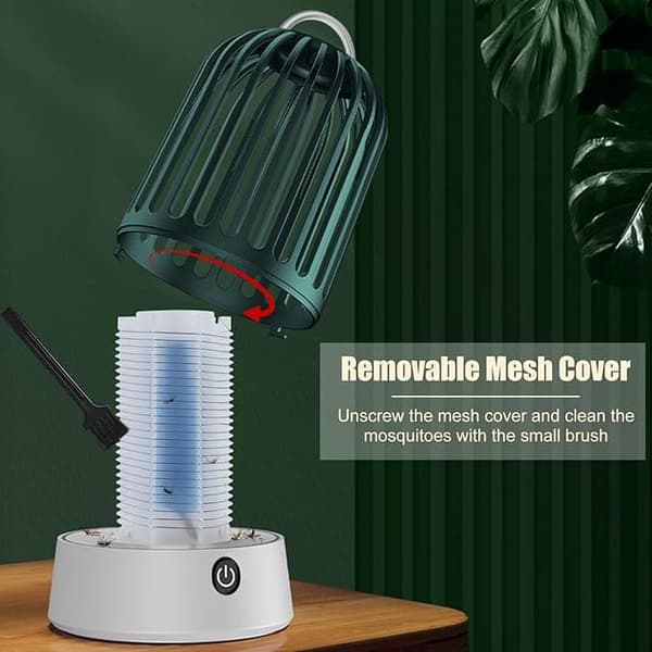OBOSOE 2-in-1 USB-ladattava hyttysloukku ja hyönteisten tappaja, UV-LED + sähköinen hyttysverkko