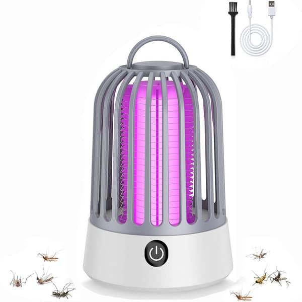 OBOSOE 2-in-1 USB-ladattava hyttysloukku ja hyönteisten tappaja, UV-LED + sähköinen hyttysverkko