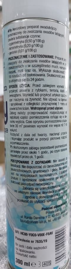 SUMIN-AEROSOLI KÄRPÄSILLE JA MUILLE LENTÄVILLE HYÖNTEISILLE 300 ml