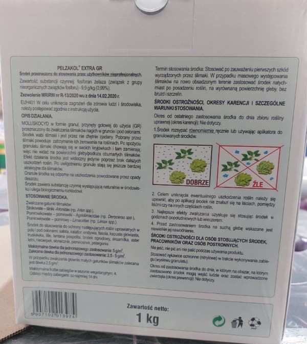 SUMIN PEŁZAKOL EXTRA GR sneglegift snegledræber 1000 g