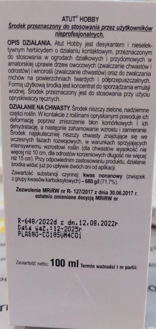 SUMIN Atut Hobby torjuu rikkaruohoja, versoja ja sammalta 100 ml