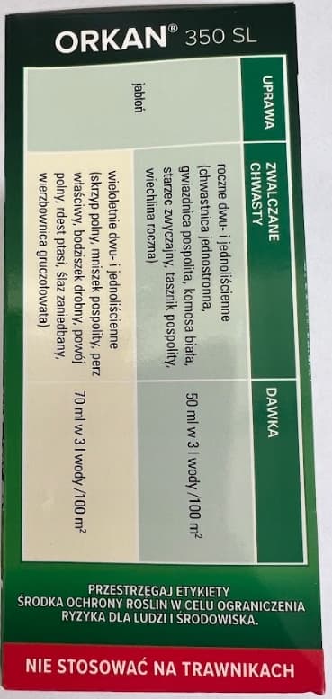 ORKAN 350 SL Herbicid totalherbicid til padderokke Agrecol 75 ml