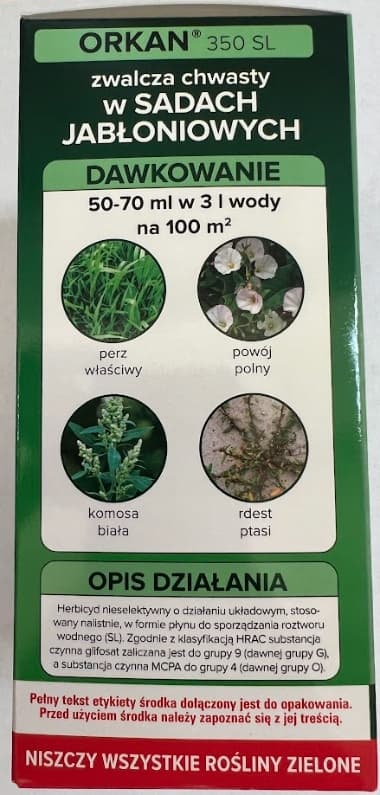 ORKAN 350 SL Herbicid totalherbicid til padderokke Agrecol 75 ml