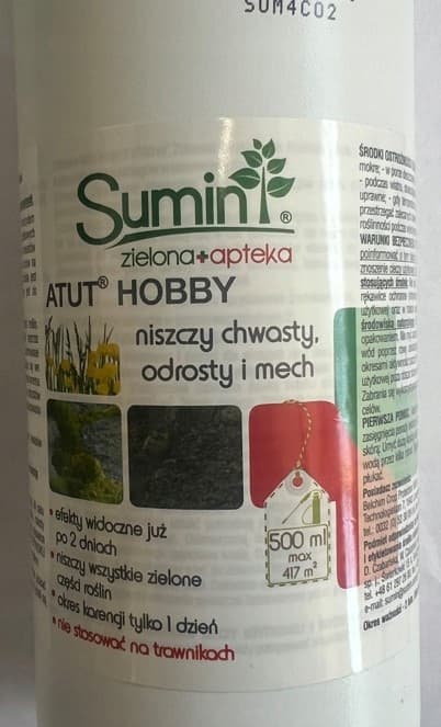 SUMIN Atut Hobby bekæmper ukrudt, skud, mos 500 ml