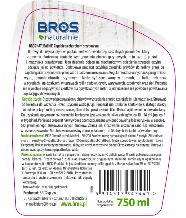 BROS EHKÄISEE LUONNOLLISESTI SIENITAUDEJA SIENIHOMETTA 750 ml