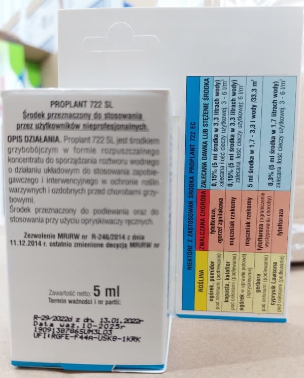 SUMIN PROPLANT 722 SL svampemiddelpulver mod skimmelsvamp 5 ml