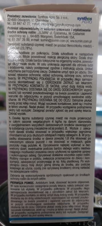 SUMIN MIEDZIAN EXTRA 350 SC svampemiddel ÆBLE PÆRE SKURV 60 ml