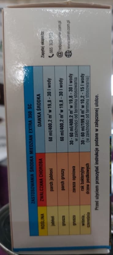 SUMIN MIEDZIAN EXTRA 350 SC svampemiddel ÆBLE PÆRE SKURV 60 ml