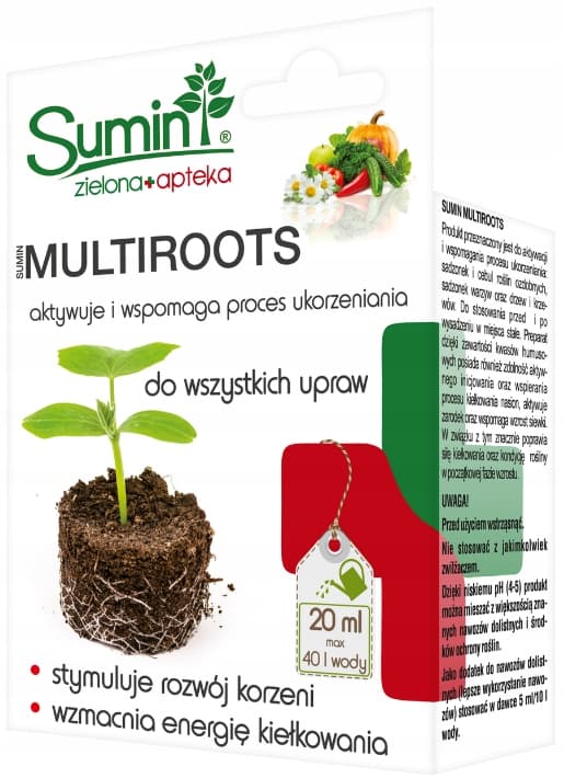 SUMIN MULTIROOTS rodningsmiddel til stiklinger STIMULERER VÆKST 20 ml
