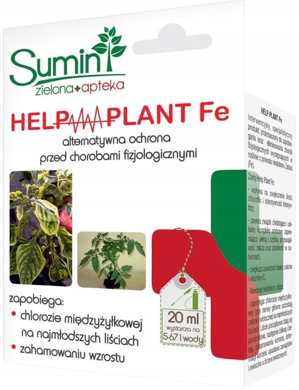 SUMIN Help Plant Fe ehkäisee raudanpuutossairauksia 20 ml