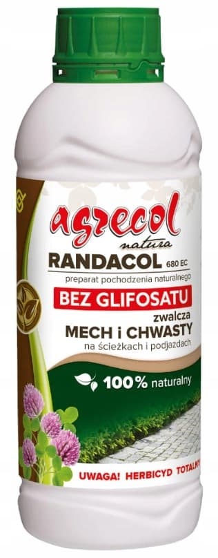 RANDACOL 680 EC bekæmper mos og ukrudt på indkørsler og belægningssten Agrecol 1 L