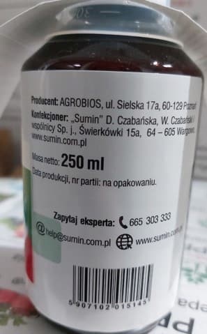 SUMIN Tansy-ekstrakt naturligt middel mod larver og hævelser 250 ml