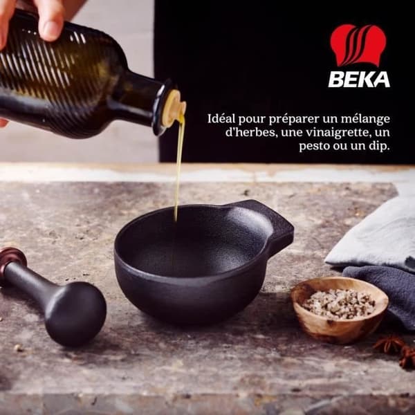 BEKA Mortel + mortelstöt - Svart