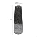 Miniatyrbild 5 av 6: Relaxdays Mortel i granit med stöt, robust, för kryddor, örter, mortel i polerad sten, d. 8,5 cm, 400 ml, grå