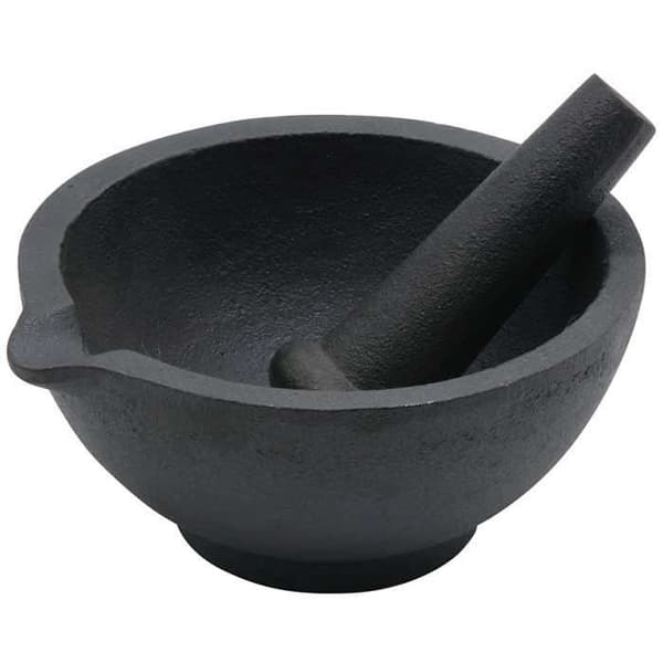 Köksmortel - KINGHOFF - KH-1197 - Gjutjärn - 13 cm - Dekorativ och funktionell