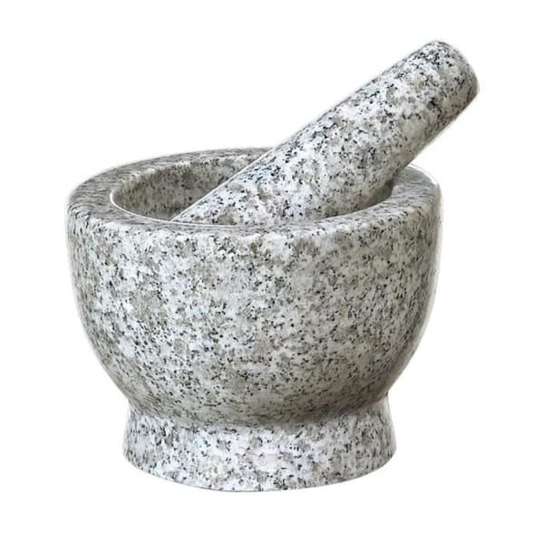 Mortel och stöt - CILIO - Salomon 420197 - Vit granit - 9,5 cm - Hållbar och effektiv