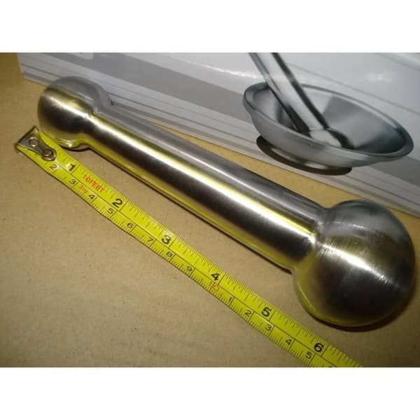 IBILI Mortel - Rostfritt stål - Med mortelstöt - Ø 13,5 x H 7,5 cm