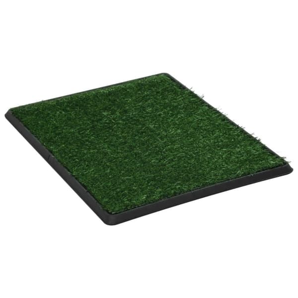 vidaXL Djurtoalett med tråg & konstgräs grön 76x51x3 cm WC
