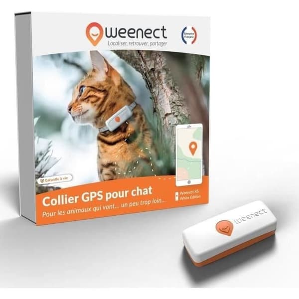 GPS Tracker för chatt - Weenect XS (White Edition 2023)