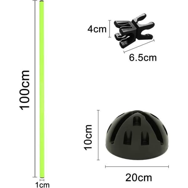 Jump Bar Set, Agility Training Bar Hinder Set, för friidrott, fotboll, basket
