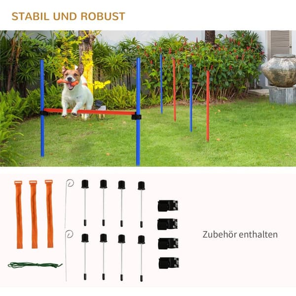 Hunde Agility Træningsudstyr, Blå+Rød