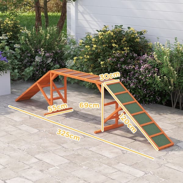 Hunde Agility Udstyr, 325x55x69 cm, Orange