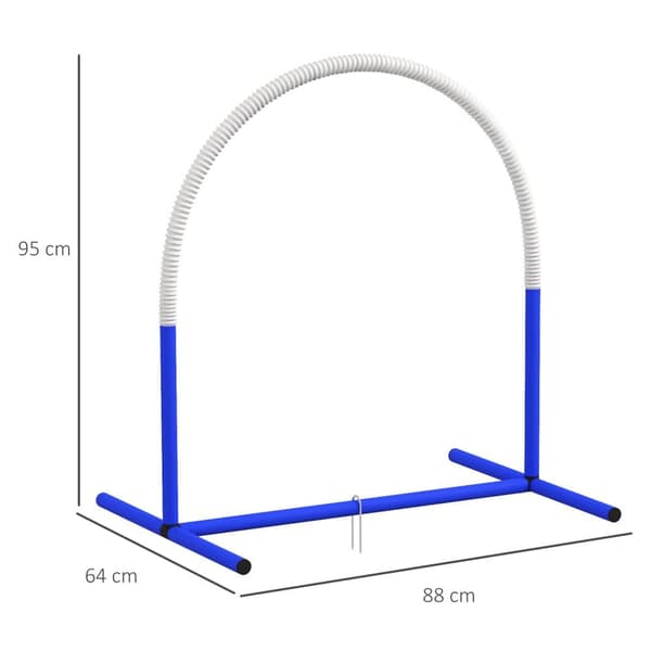 Agility Sæt til Hunde, 4-er, 88x64x95 cm, Hvid