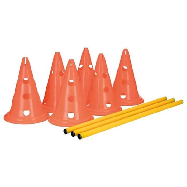 TRIXIE Sæt med 3 forhindringsaktiviteter - Ø 23 × 30 cm - 78 cm - Orange og gul - Til hunde