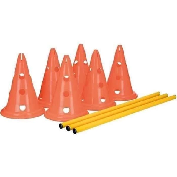 TRIXIE Sæt med 3 forhindringsaktiviteter - Ø 23 × 30 cm - 78 cm - Orange og gul - Til hunde