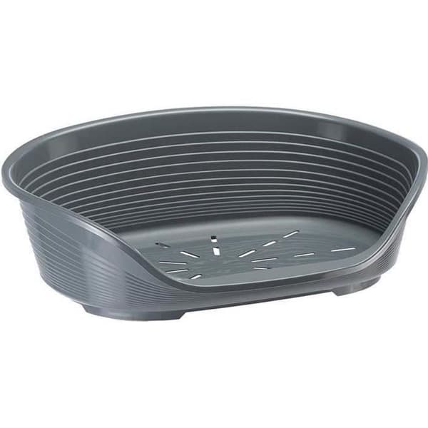 FERPLAST Siesta Deluxe 10 korg - 93,5x68x28,5 cm - Mörkgrå - För katter och hundar