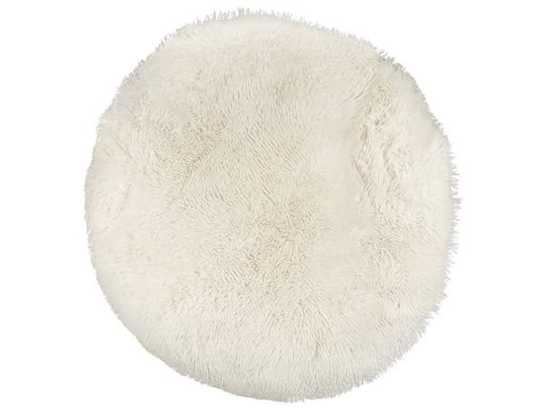 Lemmikin peti harmaa 70 x 70 x 14 cm puuvilla polyesteri pörröinen pyöreä kissan peti koiran peti