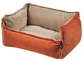 Pikkukuva 7 / 11: Koiran peti oranssi/beige 50 x 18 x 37 cm sametti polyesteri suorakulmio käännettävä lemmikin peti