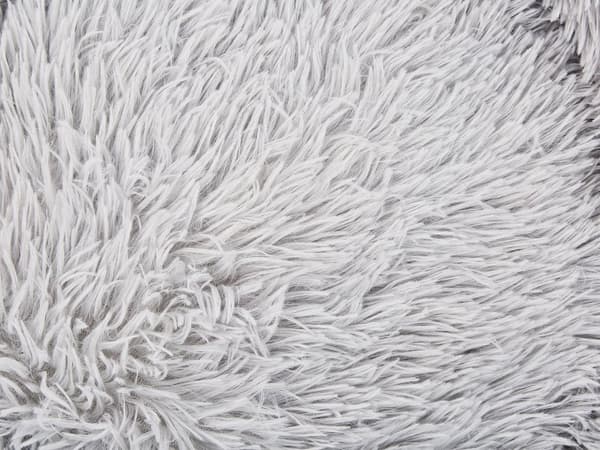 Hundeseng Lysegrå Polyester 60 x 60 cm Rund Blød krammepude til Stue og Soveværelse