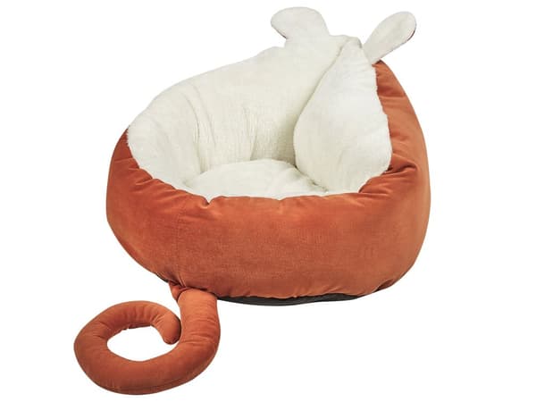 Hund- och Kattsäng Orange Polyester 50 x 45 cm Musformad Soffskydd