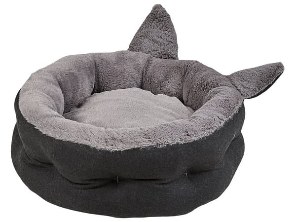 Djursäng Grå Polyester Fuskpäls Hund Vardagsrum Sovrum