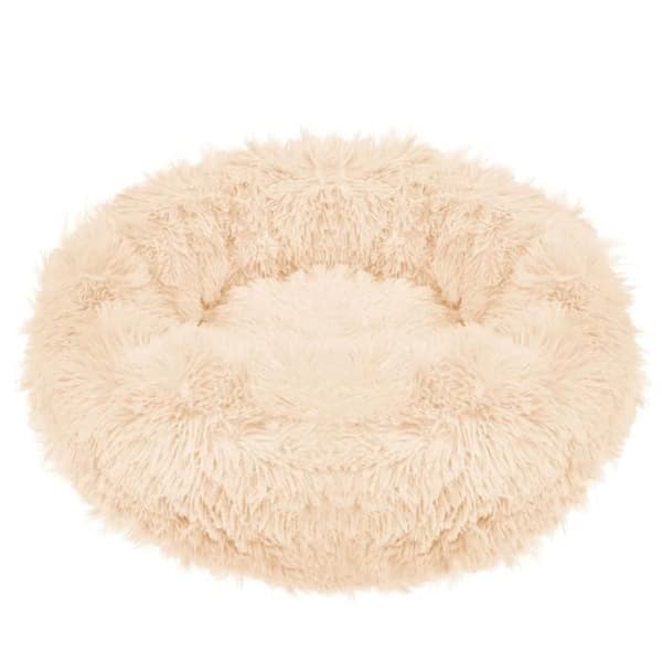 Säng för hund och katt - SPRINGOS® - Creme - 70 cm - Tvättbar vid 30° - Halkskyddande