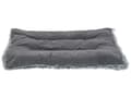 Miniatyrbillede 5 af 7: Hundeseng Grå Velour Polyester 60 x 45 cm Moderne Blød Hundepude med Frynser Design Hundemadras Seng til Hunde Dyreseng Tilbehør Slidstærkt