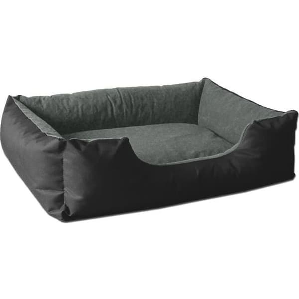 Hundsäng - BedDog - LUPI - XL 100x85cm - Svart/Grå - Rektangulär