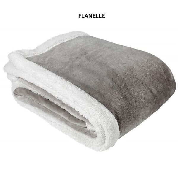 Dubbelsidig mikropälsfilt "Weekend" Toison d'or - Weekend Flanell - 130 x 150 cm