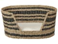 Pikkukuva 5 / 7: Lemmikin peti luonnonväri 65 x 44 cm meriruoho käsintehty ovaali raidallinen boho rustiikkinen