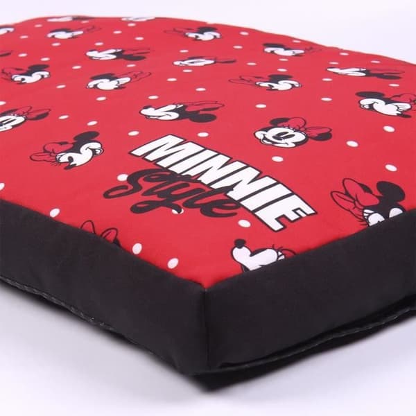 Cushion for Dog Minnie Size M - Disney - Minnie Model - Red - Pink and White - Rectangular