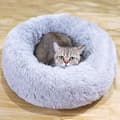 Miniatyrbild 4 av 4: Sovkorg Hund Katt Trash Rund Kudde Vinter Varm Plysch Djursäng - Rosa,50cm