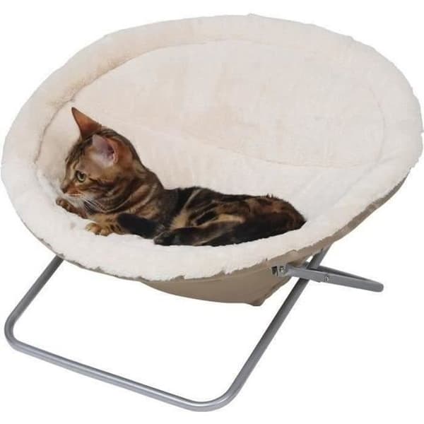 Kattsäng - KERBL - Alice - Beige - Ø58 cm - 100% polyester - Avtagbar