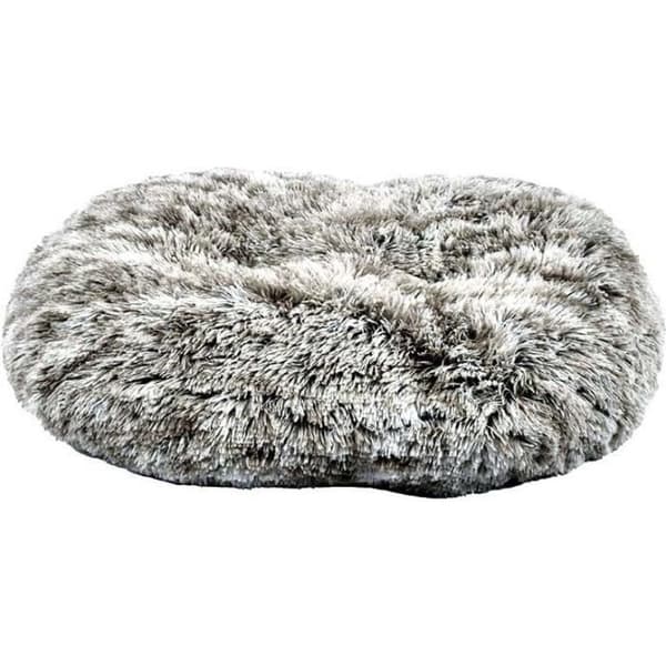 Bobby oval hårig hundkudde - svart - 55x45 cm