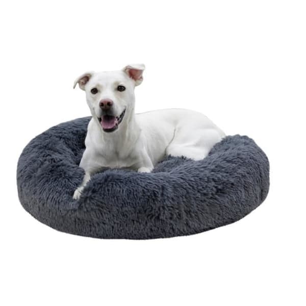 Kerbl Fluffy hundkudde - grå - 19x76 cm