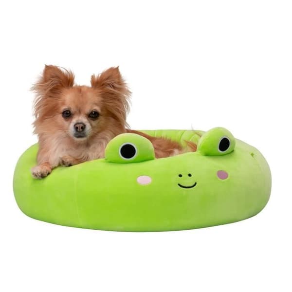 Pet Bed - SQUISHMALLOWS - Wendy Frog - Rund - Grön - Liten