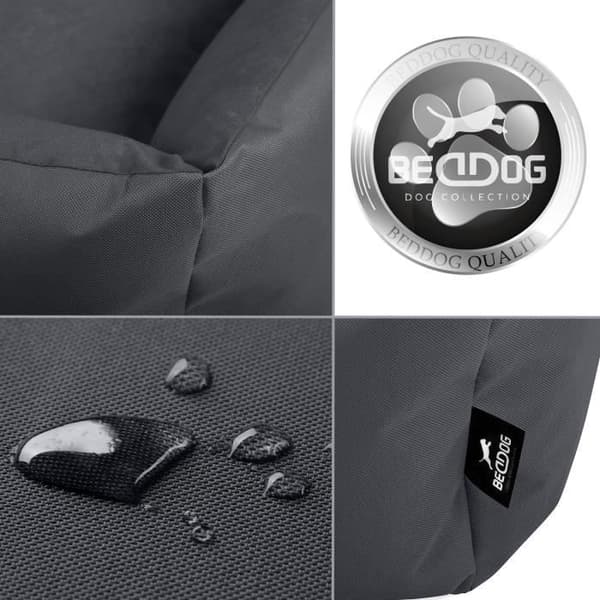 Hundsäng - BedDog® - ZARA - 70x55 cm - GRAFIT - Rektangulär