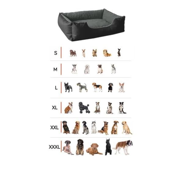Hundsäng - BedDog® - LUPI - XL 100x85cm - Vattentät - Färg GRÖN-FÄLT
